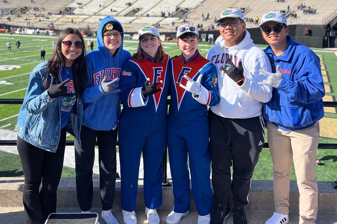 Six Alpha Eta members at the Vanderbilt Game